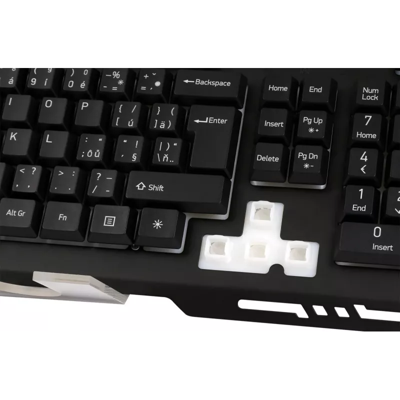 Klaviatuur YKB 3200 SHADOW metal, LED