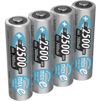 AA aku Ansmann 2500mAh maxE plus nikkel-metallhüdriid NiMH