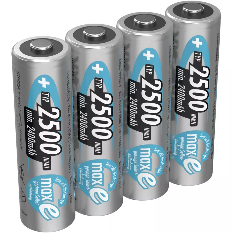 AA aku Ansmann 2500mAh maxE plus nikkel-metallhüdriid NiMH
