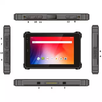 Töökindel välistingimustes kasutatav tahvelarvuti ALLNET X-trail-100-Intel Windowsi, NFC ja LTE-ga
