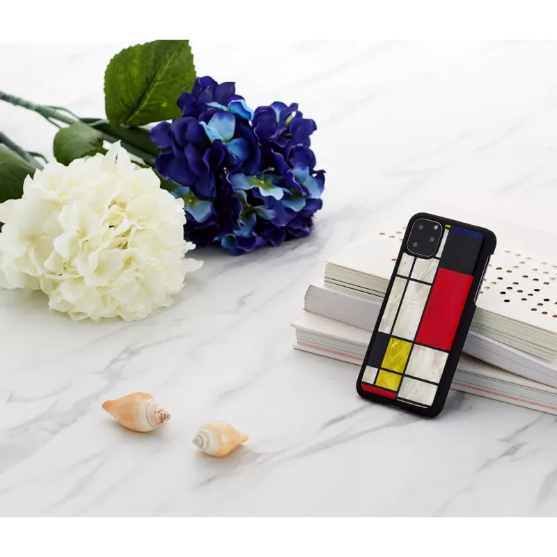 Nutitelefoni ümbris iKins iPhone 11 Pro Max jaoks — Mondrian must kaitseümbris