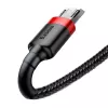 Micro USB-kaabel Baseus Cafule 1.5A 2m (punane ja must)