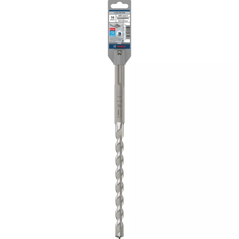 Bosch SDS max-4 puuriterad, pöördvasar, 1,6 cm, 340 mm, tellis, betoon, 20 cm, SDS Max
