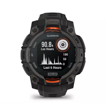 Garmin Instinct® 3 – 45 mm, päikeseenergiaga käekell Must