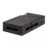 Ventilaatori kiiruse kontroller SilverStone LSB01 — 3-kanaliline manuaalkontroller, must, plastkorpus, 46×19 mm
