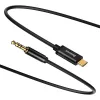 Baseus Yiven helikaabel USB-C kuni 3,5 mm minipesa, 1,2 m (must)