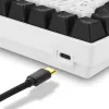 Sharkoon SKILLER SGK50 S3 Klaviatuur Mängimiseks USB AZERTY Prantsuse Valge