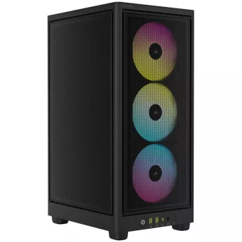 Corsair RGB AIRFLOW PC korpus 2000D must Mini-ITX toiteplokk kaasas Ei SFX