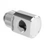 Barrow 90° pööratav adapter G1/4 AG G1/4 IG-le, hõbedane, mudel FBWT90-MR s