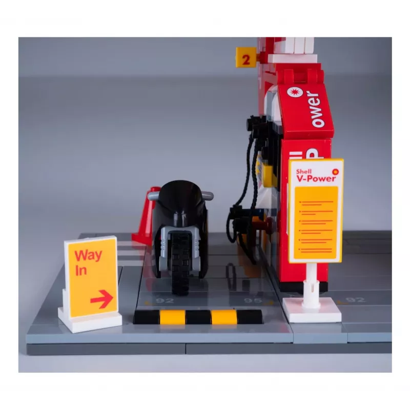 Bensiinijaama mudel Jamara CaDA Shell 402858 üksikasjaliku disainiga