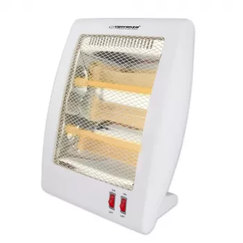 Kvartsküttega elektriline ruumisoojendi ESPERANZA EHH010 400W/800W, valge, 1,2 m juhe, nupud, reguleeritav termostaat