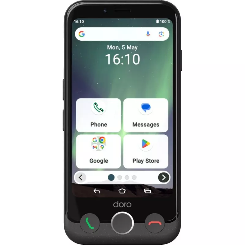 Nutitelefon Doro Aurora A10 4.5 tolli 4 GB 64 GB Must