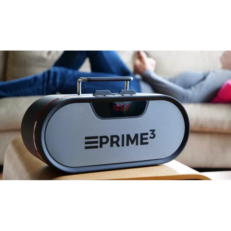 Kaasaskantav raadio PRIME3 APR81 — FM, 12W RMS, MicroSD, 3600 mAh aku, hall