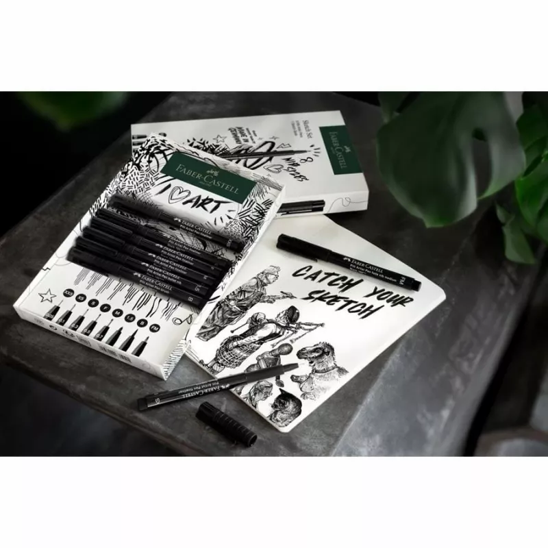 Faber-Castell 267102 fineliner Multi Must 8 tk ümar ots