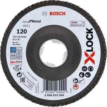 Lihvketas Bosch X-LOCK X571 BEST FOR METAL