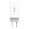 SAVIO LA-07 GaN 65W seinadapter, USB, QC4.0+, PD 3.0, Valge