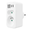 Jagaja MACLEAN MCE249 F/W — 2 voolupesa (16 A + 6 A) ja 4 USB-porti (2× A, 2× C PD 20 W)