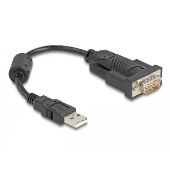 DeLOCK 61549 jadakaabel must 0,25 m USB Type-A RS-232