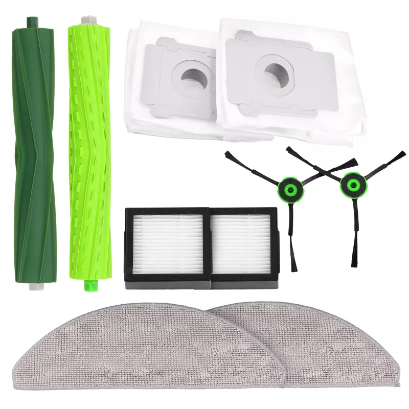 iRobot Roomba tolmuimeja varuosade komplekt: harjad, rullid, filtrid ja kotid mudelitele E, I, J, i3+, i4+, i5+, i6+, i7+, j7+