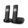 Juhtmeta analoog/DECT telefon Gigaset PURE 100A Duo — 2 toru, valjuhääldi, kõne tuvastus, 1,5-tolline ekraan, must
