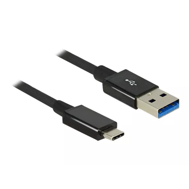 DeLOCK Premium – USB-kaabel – 24-kontaktiline USB Type C (M) – 9-kontaktilise USB Type A (M) külge – 1,0 m (USB 3.1 Gen2) – Must (83983)