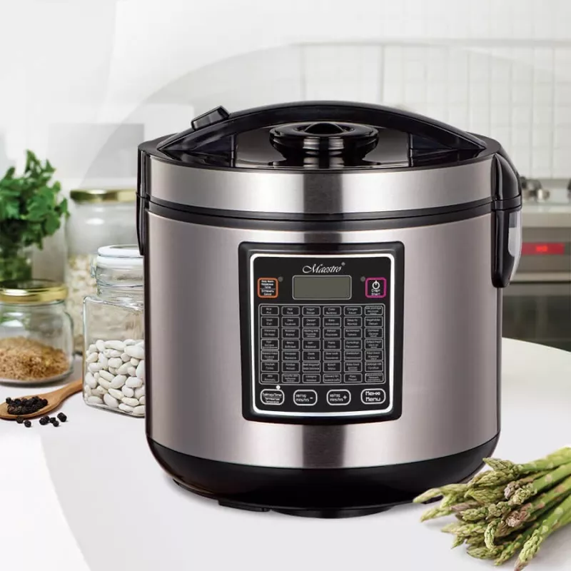 Multikeedukatel Maestro MR-793 5 L, 900 W, roostevaba teras/must, 42 automaatprogrammi, 40–160°C