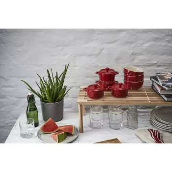 Staub Mini Cocotte Round, 4 tk - 200 ml, punane