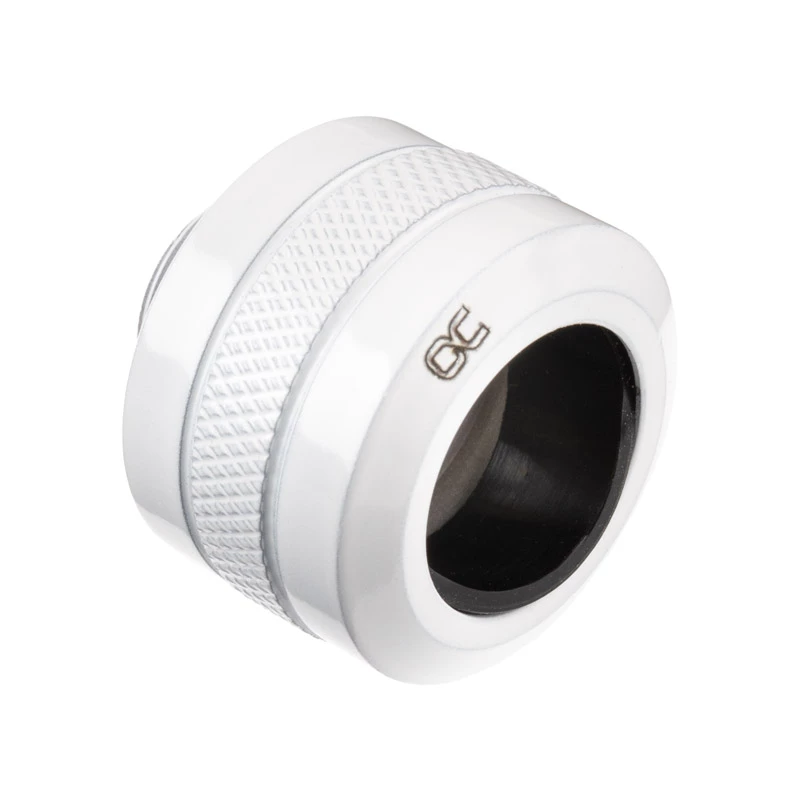 Alphacool 17484 liitmik, messing, valge, 23 mm kõrgus, 26 mm läbimõõt, pakis 6 tk