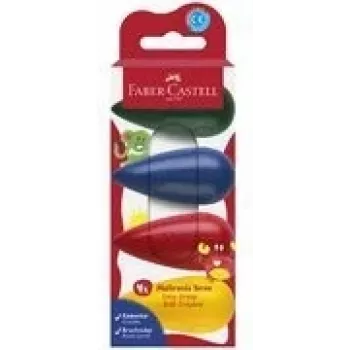 Kirjutuskriit Faber-Castell 120408 Sinine Roheline Punane Kollane 4 tk