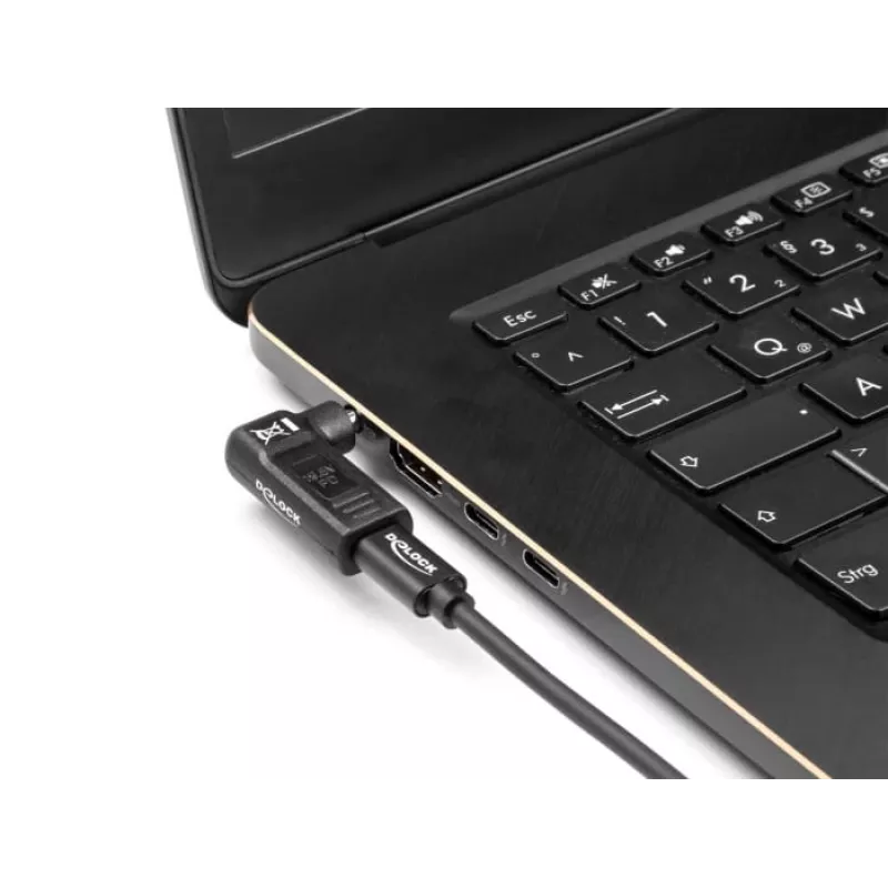 DeLOCK Adapter USB USB-C emane HP 4,8 x 1,7 mm isane 90° nurga all