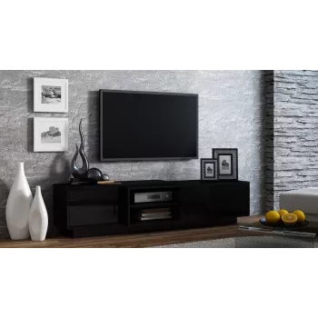 Cama TV-kapp SIGMA1 180 must/must läikiv