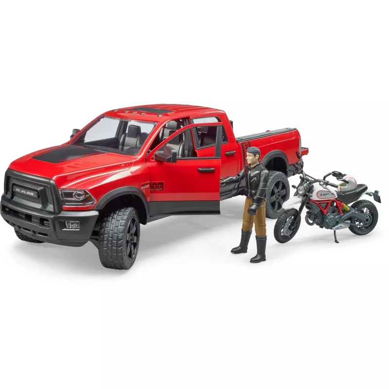 Dodge RAM 2500 Power Wagon koos haagise ja mootorrattaga Ducati 02502 BRUDER