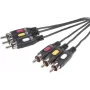 SpeaKa Professional SP-7869868 komposiitvideokaabel 10 m 3 x RCA must (SP-7869868)