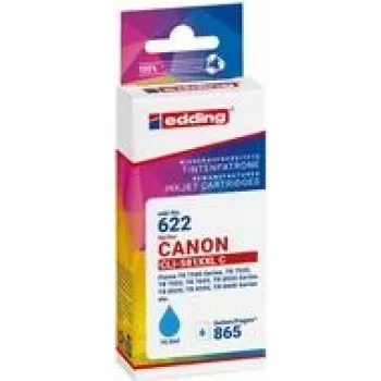 edding printerikassett EDD-622 tsüaan ühildub Canon CLI-581XXL C-ga