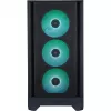Silentware Flow 110 A-RGB Must — kesktorni šassii, karastatud klaasist külgpaneel