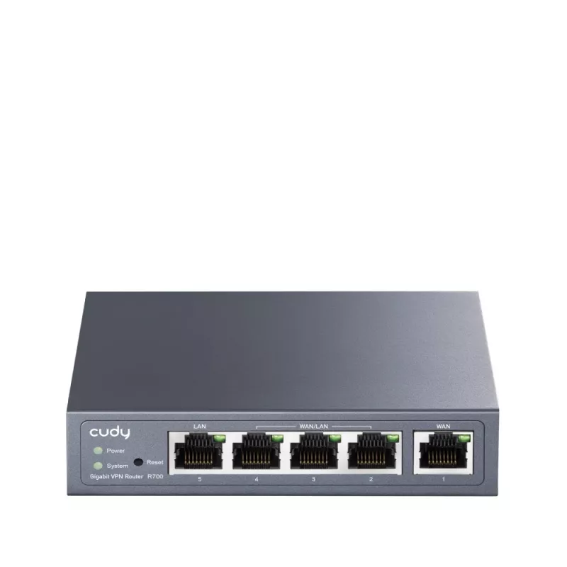 Cudy Gigabit Multi-WAN VPN ruuter, juhtmega ruuter, Fast Ethernet, Gigabit Ethernet, hall