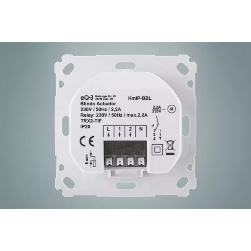 EQ3-AG HmIP-BBL elektrooniline juhtmevaba valge ruloo/rulooakna lisaseade (151333A0)