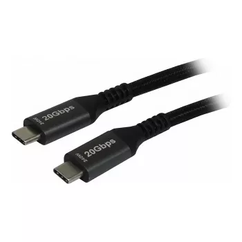 Synergy 21 kaabel USB C St> 3.0m USB3.2 Must Textil 20G/5A 240W Gen 2x2 - kaabel - digitaalne/andmed (S215315)