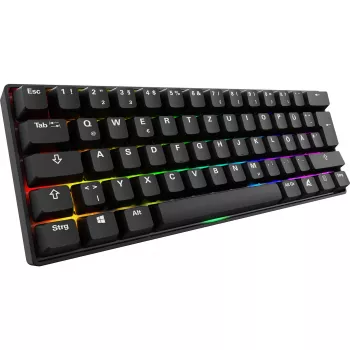 Klaviatuur Sharkoon 100065630 60% juhtmega USB QWERTZ saksa must