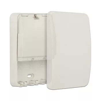 Harukarp DELOCK 86262 seinale paigaldatav ühenduskarp, 82×120×31 mm, valge