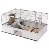 Puuri FERPLAST Modular 2 küülikutele ja merisigadele 109x72x56 cm, metall, hall, varbavahe 23 mm