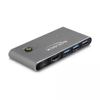 DeLOCK HDMI KVM lüliti 8K 60 Hz, USB 5 Gbps