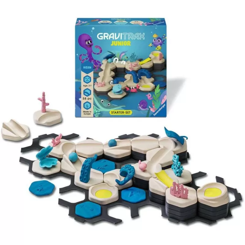 Kuuliraja ehituskomplekt Ravensburger GraviTrax Junior Starter Set S Desert track, mudel 24585