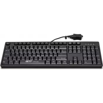 GETT Device Technology CleanType Easy Basic - klaviatuur - USB - saksa - must (KL26211)