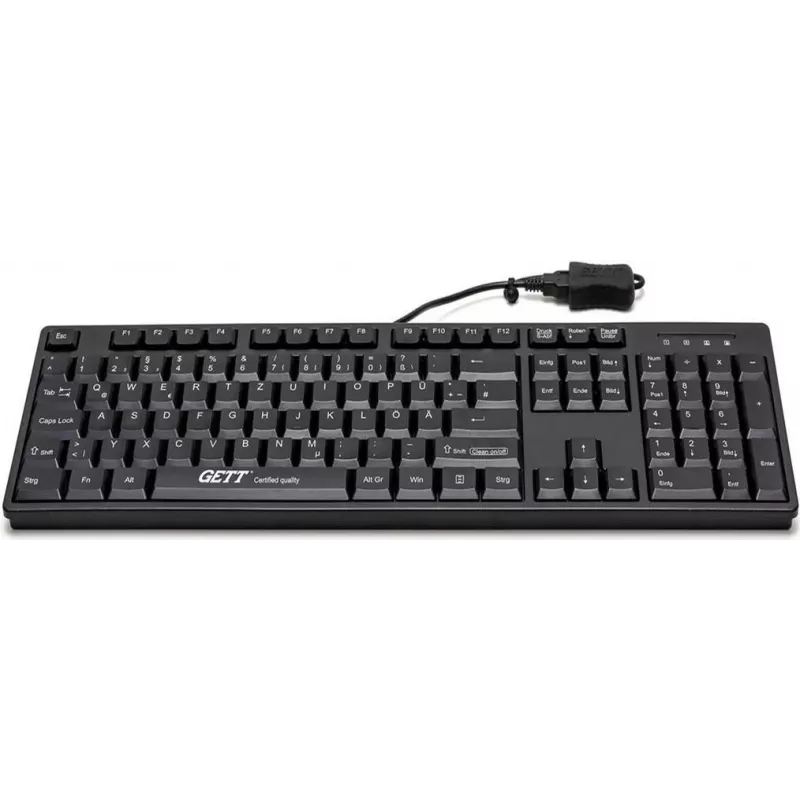GETT Device Technology CleanType Easy Basic - klaviatuur - USB - saksa - must (KL26211)
