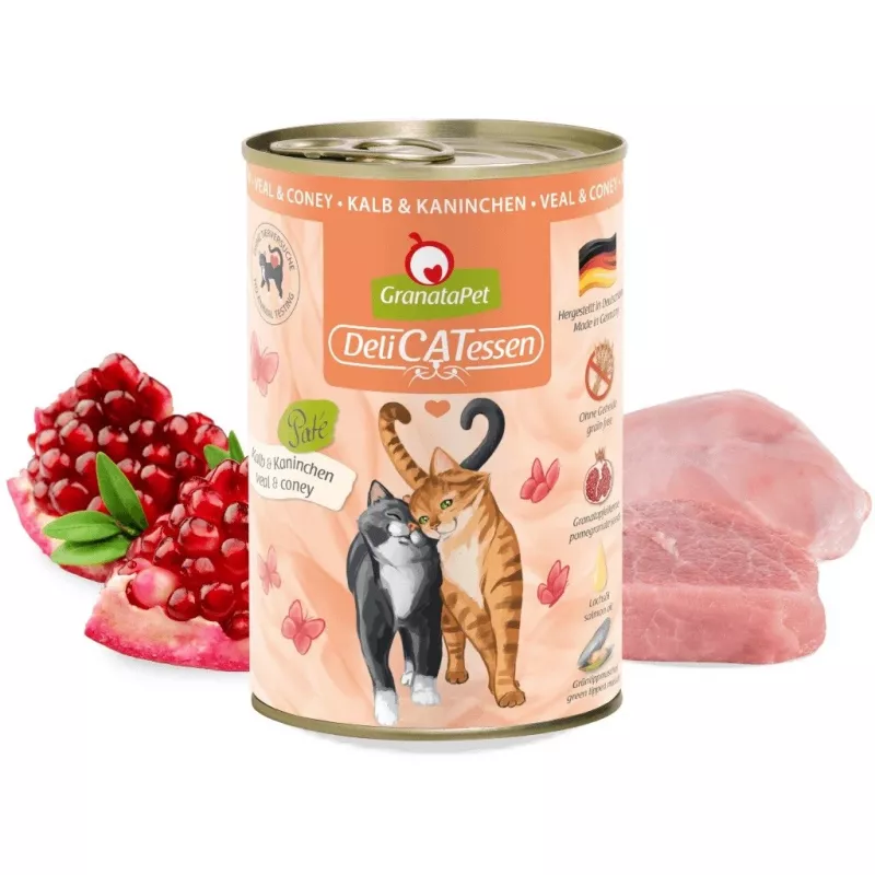 GRANATAPET DeliCATessen vasikaliha ja küülik - märg kassitoit - 400g