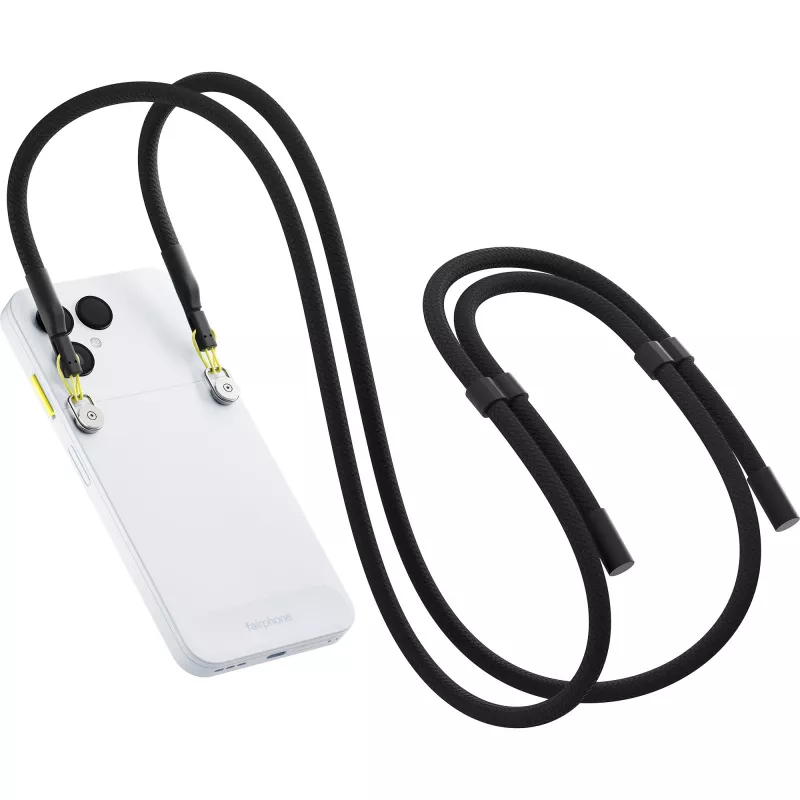 Kanderihm Horizon must aas must Fairphone 6 jaoks Tagakaas. Viimistletud mustana. Originaalne FAIRPHONE toode — MPN: F6LANY-1ZW-WW1 · EAN: