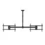 Laekinnitus MACLEAN MC-111 B kahele telerile, max koormus 2×40 kg, max VESA 600×400