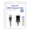 LogiLink USB 2.0 repiiterkaabel - 5,0 m USB-kaabel 5 M USB A