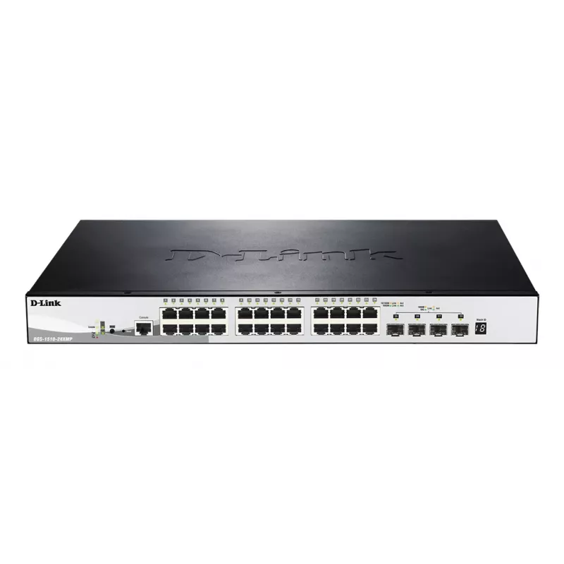 D-Link DGS-1510-28XMP Hallatav L2/L3 Gigabit Ethernet (10/100/1000) Power over Ethernet (PoE) Must, Hall